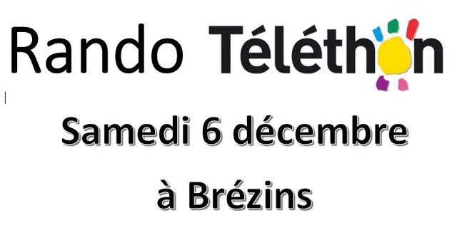 Matinée rando téléthon à Brézins